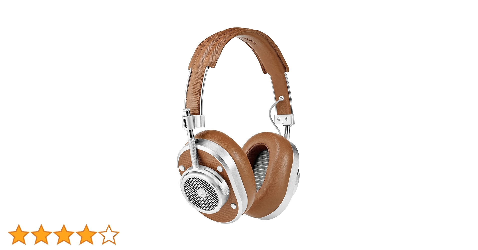 MASTER & DYNAMIC MH40 Wireless Over Ear Headphones, Brown Silver